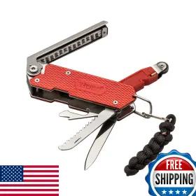 B088j2vvfx Zippo Fire Starting Multi-tool Flint Paracord Saw Knife - Outdoor Essential