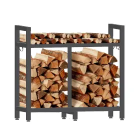 Zyatksml 762849239019 34inch Firewood Rack Indoor Outdoor Fireplace Wood Holder F