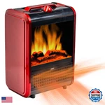 Ez-heat 1200-WATT Mini Fireplace Space Heater Realistic 3D Flame Stay-cool Body. Fixed Price $67.34.