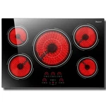 Electric Cooktop 30 Inch 5 Burner 9000W Built Ceramic Disaenvir V-240V 220V. Fixed Price $369.99.