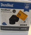 Duravent Durablack 6" Galvanized Single Wall Stove Pipe Elbow 6DBK-E90. Fixed Price $45.99.