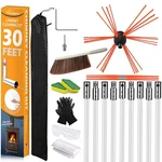 Sealegend 30 Feet Chimney Sweep Kit Brush, Cleaning And R.... Fixed Price $65.40.