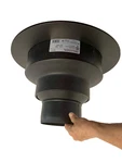 6" Amerivent Wood Ceiling Support 6TLCCSR+ Trim+ Chimney/stovepipe Adapter. Fixed Price $120.00.