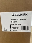 Selkirk 10" Model Wall Thimble B-vent Part # 2003978 10RWT-S New. Fixed Price $123.99.