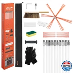 Vevor Sweep Kit, 33 Ft Maximum Extendable Length Brush,. Fixed Price $92.61.