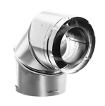 Duravent Directvent Pro 4" X 6-5/8" Degree Galvanized Elbow #46DVA-E90. Fixed Price $74.99.