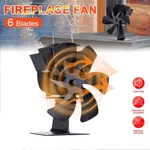 Wood Stove Fan 6-BLADE Fireplace For Burning Heat Powered New. Fixed Price $29.44.