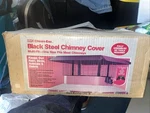 Galvanized Steel Chimney Cover Hy-c Black Cap, One Size Fits Most. Fixed Price $140.00.