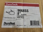 8" Diameter Duravent Adjustable Wall Strap Stainless Steel 9668SS. Fixed Price $98.95.