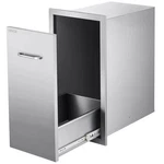 Vevor Outdoor Kitchen Storage Trash Drawer Stainless Steel 13.5X19.6X25.8 Silver. Fixed Price $109.99.