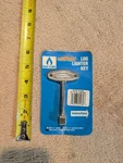 Nos Blue Flame Log Lighter Key Satin Chrome Finish 5/16 Square Universal Socket. Fixed Price $7.99.