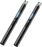 Topkay 2 Packs Electric Candle Lighters, Windproof Flameless Usb Rechargeable Pl. Fixed Price $9.64.
