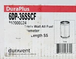 Stove Pipe Chimney Duravent X 36 Triple Wall Fuel Stainless Steel Liner. Fixed Price $89.99.