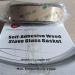 Protalwell Self Adhesive Wood Stove Window Glass Gasket Tape 1" Width 72" Length. Fixed Price $8.95.