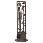 Panacea Fireplace Tool Set 5 Piece, Oak Leaf 30", Colonial Brown. Fixed Price $80.00.
