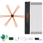 30 Feet Chimney Sweep Kit, W/ 9 Reinforced Nylon Flexible Rods, Ergonomic. Fixed Price $87.60.