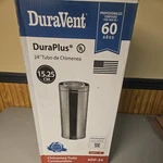 Duravent Duraplus 24 6" Galvanized Steel Triple Wall Stove Pipe, (open Box). Fixed Price $85.97.