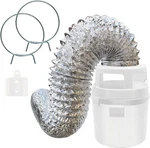 Raven Indoor Dryer Vent Kit With Lint Trap Bucket And 4 Ft Aluminum Foil Duct. Fixed Price $27.38.