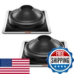 Vevor 2 Pcs Roof Pipe Flashing Boots, Fit Od 6-3/4" 14", Flexible Edpm. Fixed Price $79.93.