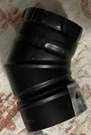 Duravent Pelletvent Black Chimney 3" Degree Elbow 3PVL-E45B *. Fixed Price $55.00.