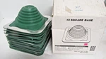 (case 15) Standard Master #3 Square Base Roof Pipe Flashing Green Epdm. Fixed Price $109.00.
