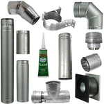 Duravent Pellet Pro, 4" Pipe Kit With Vertical Rise Up To 36 Inches: 4PVP-H. Fixed Price $799.95.