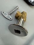Angle Pattern 98,000 Btu Chrome Plated Brass Log Lighter Gas Valve 1/2 Proline. Fixed Price $28.00.