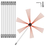 Vevor 30FT Chimney Cleaner Sweep Kit Cleaning System Rotary Brush Rod Fireplace. Fixed Price $49.99.