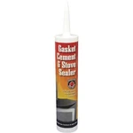(6)-MEECOS Red Devil 10.3 Oz. Black Stove Door Gasket Cement & Sealer 110C. Fixed Price $52.99.