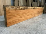 Figured Wood Fireplace Mantel/live Edge Oak/rustic Mantlepiece. Fixed Price $303.75.