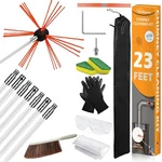 Sealegend 23FT Chimney Sweep Kit, Brush & Rods For Rotary Manual Cleaning. Fixed Price $87.76.