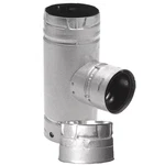 Pelletvent For Multi-fuel 4IN. Diameter Increaser Tee With Clean-out Cap. Fixed Price $93.95.