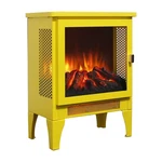 Gift 17-INCH Electric Fireplace Stove Heater 3D Flame, Classic Yellow. Fixed Price $123.00.