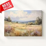 Whispering Soft Pasture Wildflowers Nearly Identical Scene Canvas Wall Art. Fixed Price $119.90.