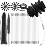 30FEET Chimney KIT,8 In Brush Head,dryer Vent Cleaner Sweep&c. Fixed Price $47.90.
