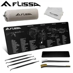 Flissa 8PC Gun Cleaning Mat Set For Glock Ar 12"X36" Bench Non-slip. Fixed Price $18.59.
