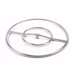 Hpc Fire Round Stainless Steel Pit Burner, 18IN., Propane Gas. Fixed Price $149.15.