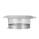 Hy-c Draft King SS14U Round Bolt On Stainless Steel Single Flue Chimney Cap. Fixed Price $173.32.