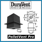 Duravent Pelletvent Pro Pipe 3" Diameter Cathedral Support Box #3PVP-CS New!. Fixed Price $116.99.