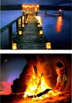 2 4X6 Postcards Advertising Zippo Lighters Start Something Fire/romantic Couple. Fixed Price $8.21.
