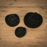 Mini Black Felt Cowboy Hat Western Wedding Party Favor Choose Size & Pack Amount. Fixed Price $68.95.