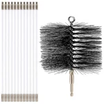 Wire Chimney Cleaning Brush With 1/4 Npt Fitting And 12 Rods, 6 Inch Round St.... Fixed Price $72.91.