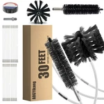 Aogyikang Feet Dryer Vent Cleaning Kit, 30FT With 4" Brush, Black. Fixed Price $28.88.