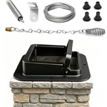 Chimney Damper Kit 13"X13" - Double Seal Air Tight For Wood Burning Fireplaces,. Fixed Price $175.99.