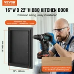 Bbq Access Door, 16W X 22H Inch Single Outdoor Kitchen Outside Cabinet. Fixed Price $49.57.