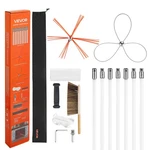 Vevor Chimney Sweep Kit Cleaner With Dual Brush Heads Goggles. Fixed Price $54.99.