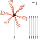 Vevor Chimney Sweep Kit Cleaning 20FT Sooteater. Fixed Price $46.99.