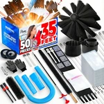 Holikme 50 Pieces Dryer Vent Cleaner Kit, Cleaning 35FEET, Blue. Fixed Price $41.76.