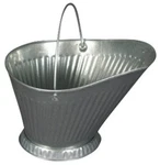 New Behrens 617S Corrugated Steel Galvanized Fireplace Coal Hod Bucket Pail. Fixed Price $30.99.