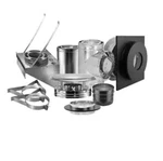 Duravent Duraplus All-fuel Chimney 6" Diameter Through-the-wall Kit. Fixed Price $389.00.